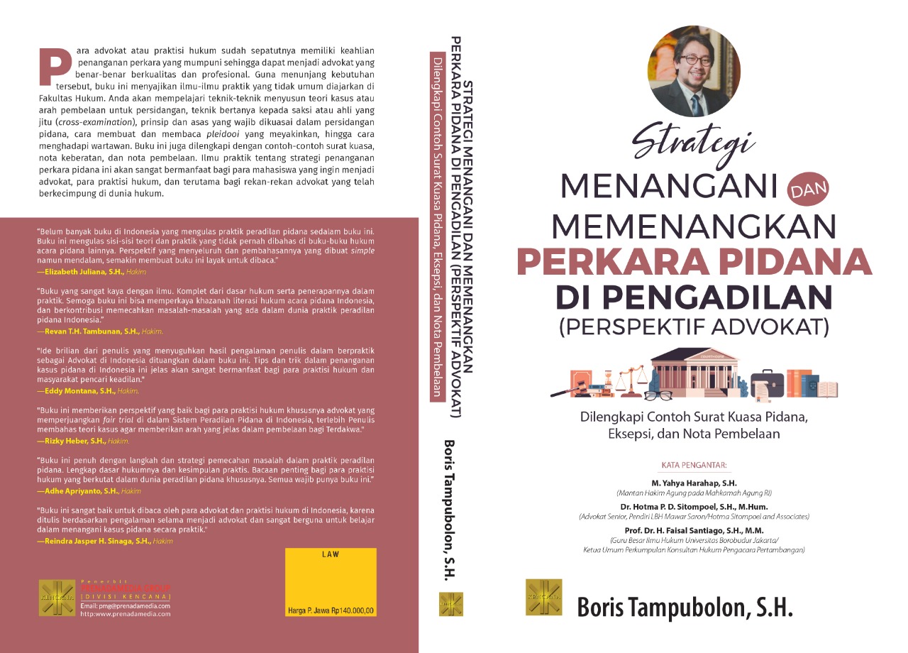 Buku Strategi menangani dan memenangkan perkara pidana di pengadilan